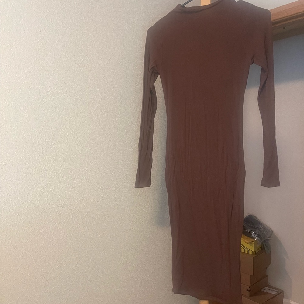 Brown Naked Wardrobe Dress